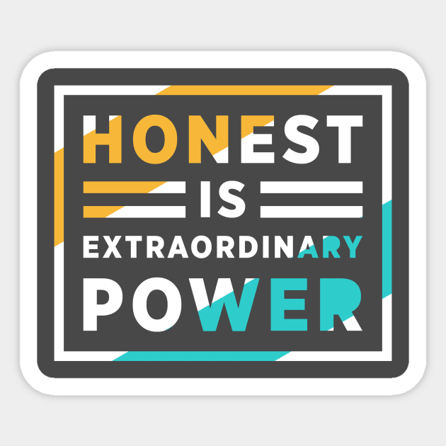 Honest Attitude Sticker by WorldOfArt